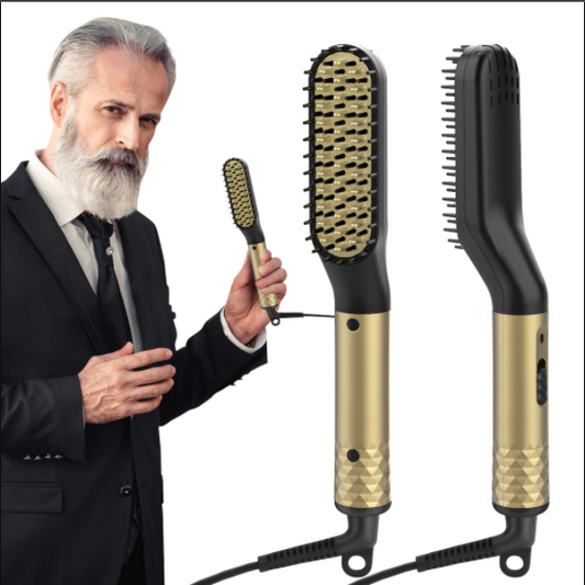 ANLAN Multifunctional Electric Beard Brush and Hair Straightening