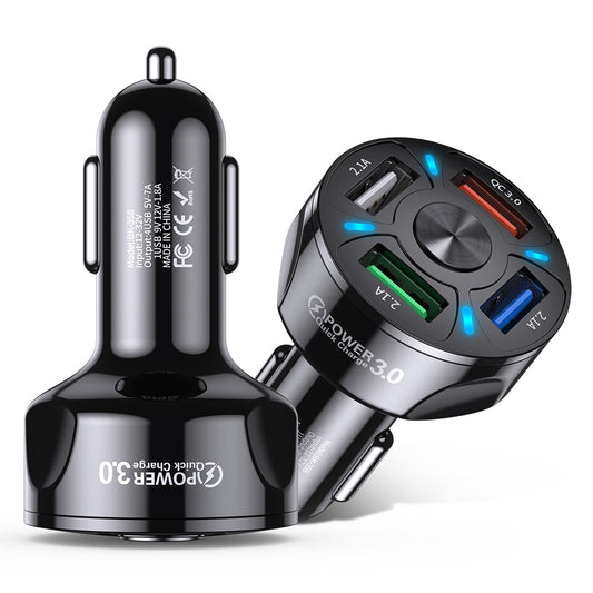 AUFU 4 USB Port Portable Fast Charging Car Charger